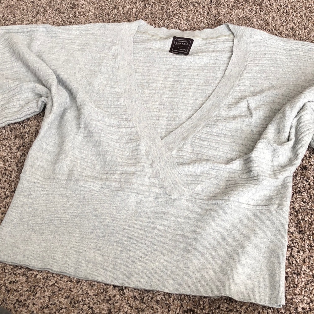 Gray Old Navy sweater, plus size